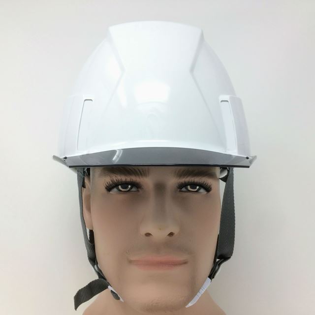 スミハット KKX-A-NCOOL Nクール遮熱練込み 透明ひさし作業用ヘルメット(通気孔なし/圧縮エアシート) - 画像 (6)