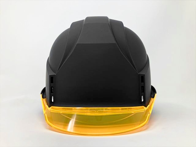 【つや消しマット塗装】スミハット KKC3S-B シールド面付き作業用ヘルメット(通気孔付き/ライナー入り) - 画像 (5)