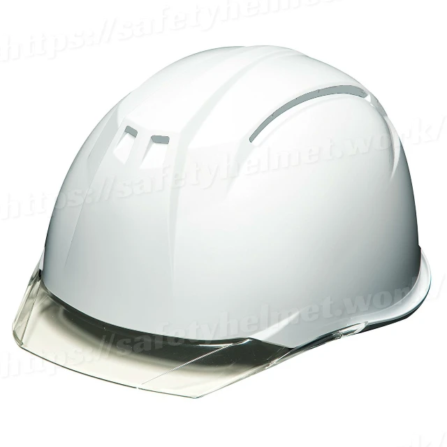 DIC AA11EVO-C 透明ひさし作業用ヘルメット(通気孔なし/ライナー入り) - 画像 (2)
