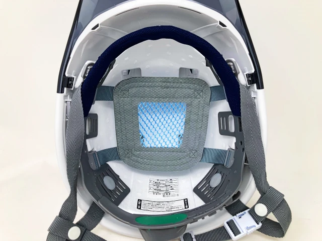 スミハット MXC-B-NCOOL 透明ひさし遮熱ヘルメット(通気孔付き/ライナー入り) - 画像 (8)