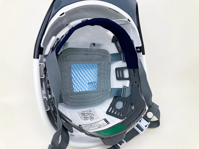 スミハット MXC-B-NCOOL 透明ひさし遮熱ヘルメット(通気孔付き/ライナー入り) - 画像 (9)