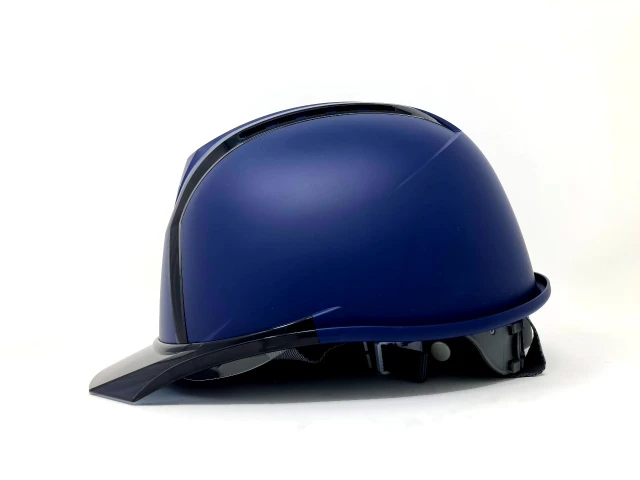 【つや消しマット塗装】スミハット MXCS-B 作業用 シールド面付きヘルメット(通気孔付き/ライナー入り) - 画像 (7)